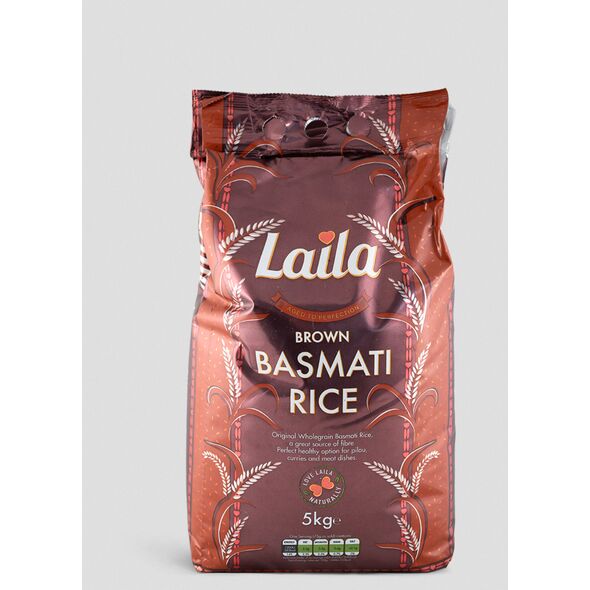 LAILA BROWN BASMATI RICE 5kg - image 1 | Omowest Afro Intercontinental Shop | KulturCart