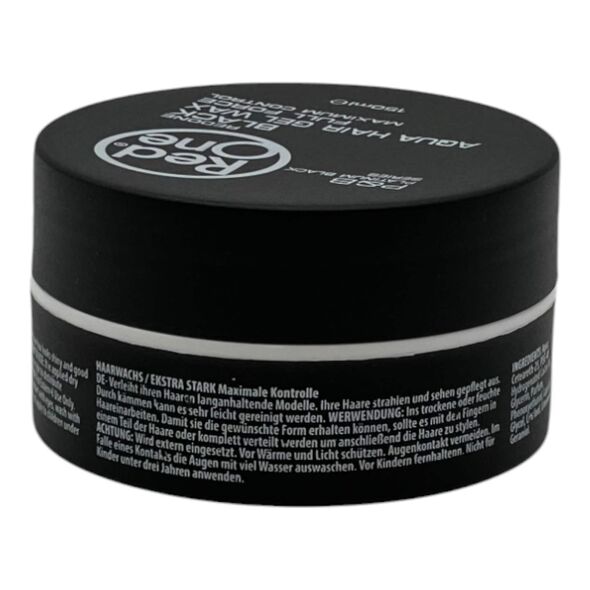 Red One Maximum Control Black Aqua Hair Gel Wax Full Force 150ml - image 3 | Afro Center & Afro Cut Krefeld | KulturCart