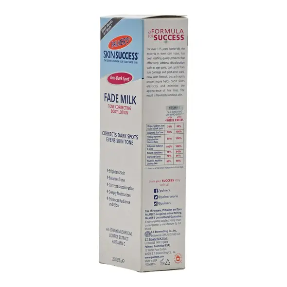 Palmer's Skin Success Anti-Dark Spot Fade Milk Tone Correcting Body Lotion (250ml) - image 2 | Momjays Afro Markt