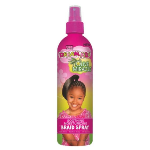 African Pride Dream Kids Olive Miracle Braid Spray 355ml - image 1 | Omowest Afro Intercontinental Shop | KulturCart
