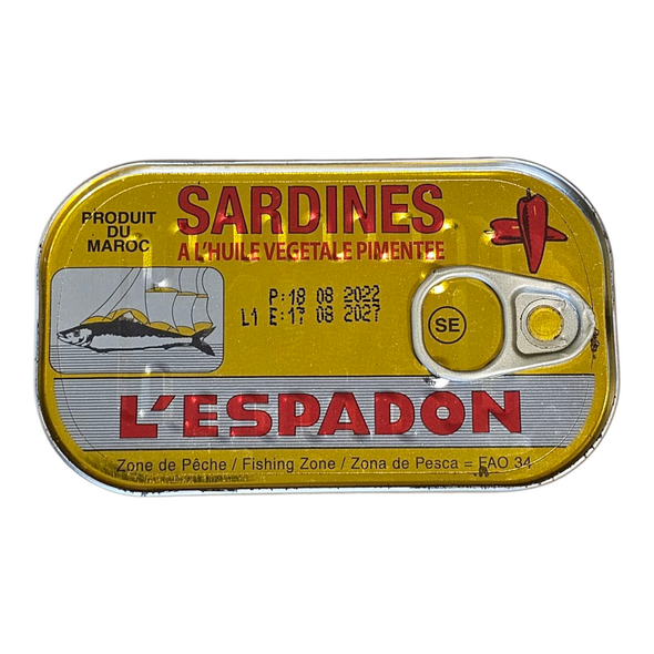 L‘espadon Sardines In Spiced Vegetable Oil (90g) - image 6 | Malaika afro international Markt