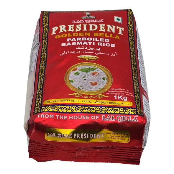 Lal Qilla President Golden Sella Parboiled Basmati Rice (1kg) - image 6 | Momjays Afro Markt