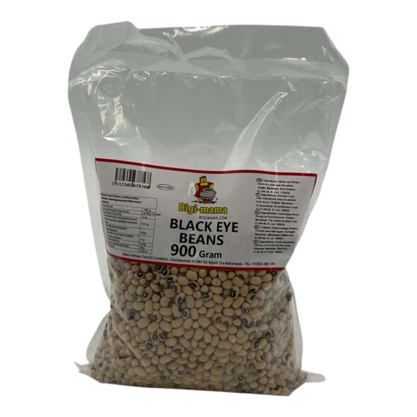 Bigi-mama Peeled Black Eye Beans (900g) - image 1 | Afro Center & Afro Cut Krefeld