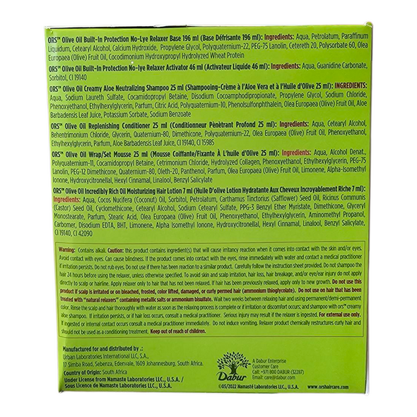 ORS OLIVE OIL No lye hair relaxer, extra strength - image 3 | Malaika afro international Markt