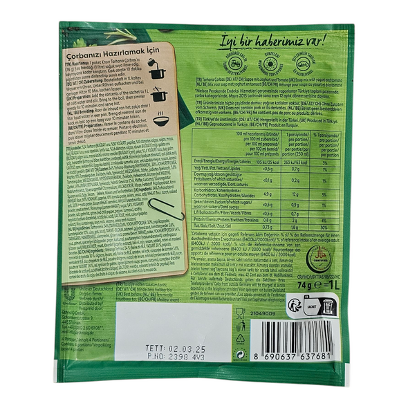 Knorr Tarhana Corbasi (74g) - image 3 | Malaika afro international Markt | KulturCart