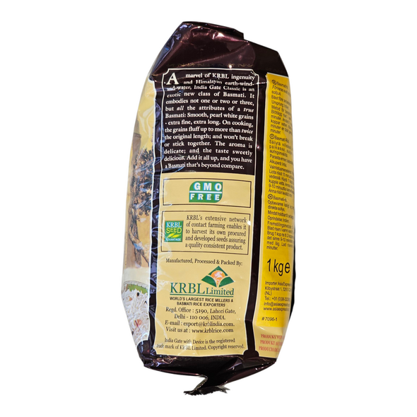 India Gate Basmati Rice Classic(1kg) - image 3 | Malaika afro international Markt