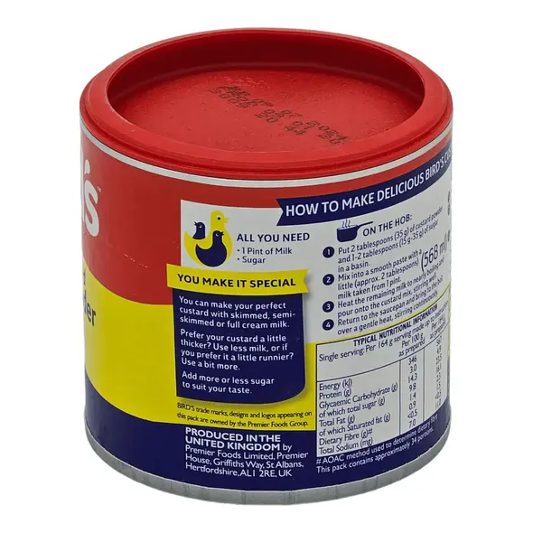 Bird's the original vinalla flavoured custard powder (300g) - image 3 | OMOWEST AFRO INTERCONTINENTAL SHOP