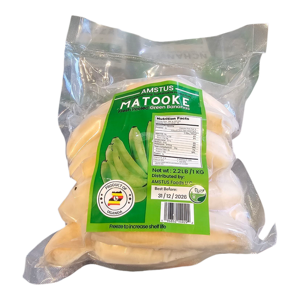 Amstus Matooke (Fresh Peeled Green Bananas) (1kg) - image 3 | Malaika afro international Markt | KulturCart