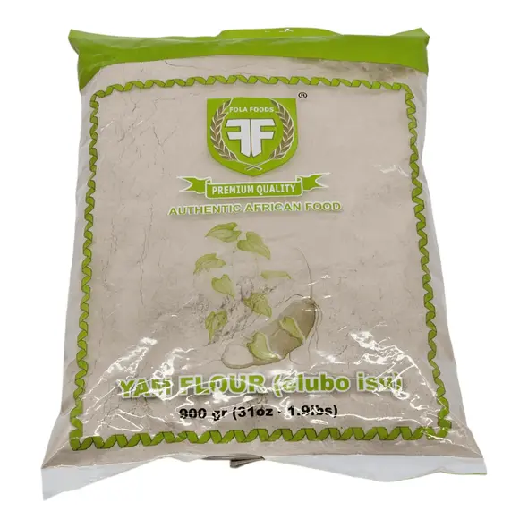 Fola foods authentic african food yam flour (elubo isu) (900gr) - image 2 | OMOWEST AFRO INTERCONTINENTAL SHOP | KulturCart