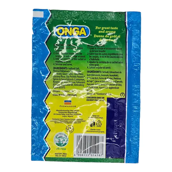 Onga Classic Bouillon Powder for Soups & Stews (1pc) (10g) - image 3 | Momjays Afro Markt