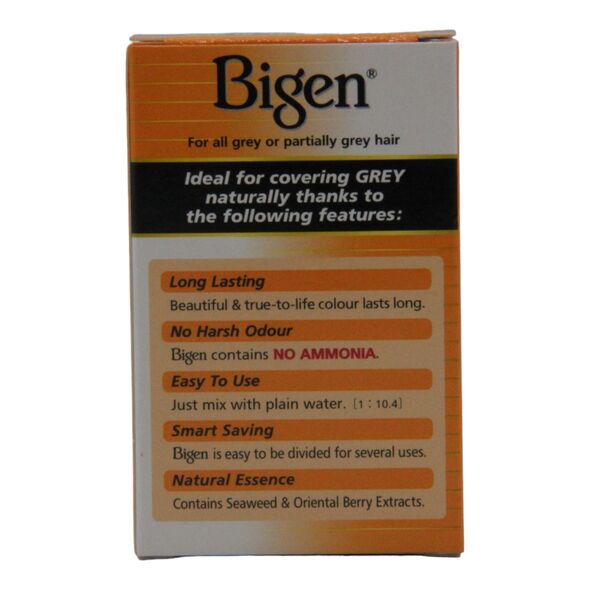 Bigen Permanent Powder Hair Colour Oriental Black (6g) - image 3 | Afro Family Shop