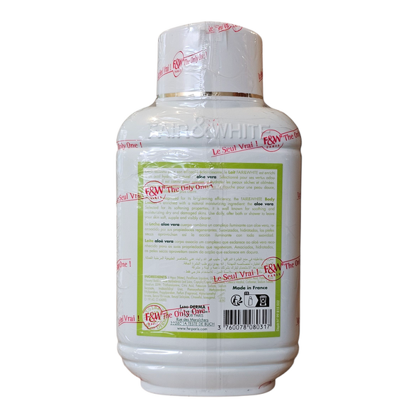 Paris Fair & White Lait aloe Vera brightening moisturizing body lotion (485ml) - image 4 | Malaika afro international Markt | KulturCart