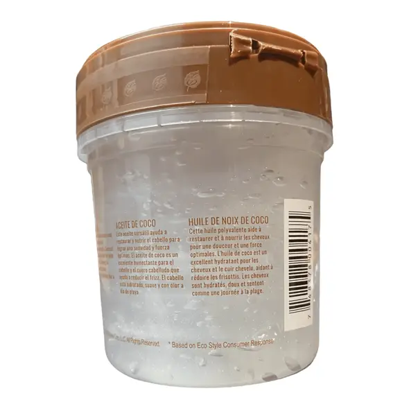 Eco style professional styling gel coconut oil (236ml) - image 4 | OMOWEST AFRO INTERCONTINENTAL SHOP | KulturCart