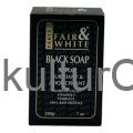F&W Black Soap With Cocoa Butter, Vitamin E Authentic 7oz/200g - image 1 | Afro Center & Afro Cut Krefeld