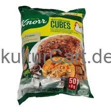 Knorr chicken flavor seasoning cubes 50 x (8g) - image 1 | OMOWEST AFRO INTERCONTINENTAL SHOP | KulturCart