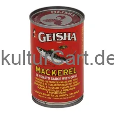 Geisha mackerel in tomato sauce with chili (155gr) - image 1 | OMOWEST AFRO INTERCONTINENTAL SHOP | KulturCart