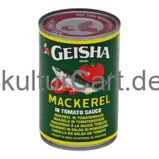 Geisha mackerel in tomato sauce 425 gr - image 1 | OMOWEST AFRO INTERCONTINENTAL SHOP | KulturCart