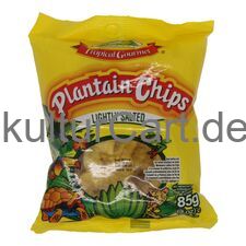 Tropical Gourmet Plantain Chips Lightly Salted (85g) - image 1 | Afro Family Shop | KulturCart