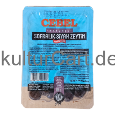 Cebel Sofralik Siah Zeytin | Black Olives | Schwarze Oliven mit Stein (200g) - image 1 | Malaika afro international Markt | KulturCart