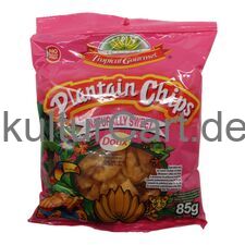 Tropical Gourmet Plantain Chips Naturally Sweet Doux (85g) - image 1 | Afro Family Shop | KulturCart