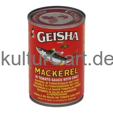 Geisha mackerel in tomato sauce with chili (425gr) - image 1 | OMOWEST AFRO INTERCONTINENTAL SHOP