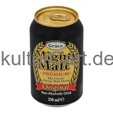 Grace mighty malt premium original non alcoholic drink (330ml) - image 1 | OMOWEST AFRO INTERCONTINENTAL SHOP | KulturCart
