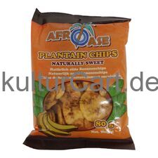 Afroase Plantain Chips Naturally Sweet (80g) - image 1 | Afro Family Shop | KulturCart