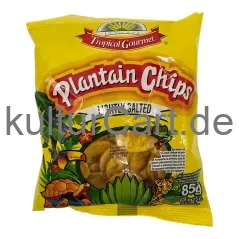 Tropical gourmet plantain chips lightly salted (85g) - image 1 | OMOWEST AFRO INTERCONTINENTAL SHOP | KulturCart