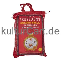 Lal qilla president golden sela parboiled basmati rice (10kg) - image 2 | OMOWEST AFRO INTERCONTINENTAL SHOP | KulturCart