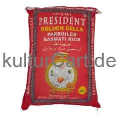 Lal qilla president golden sela parboiled basmati rice (20kg) - image 1 | OMOWEST AFRO INTERCONTINENTAL SHOP | KulturCart