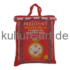 Lal qilla president golden sela parboiled basmati rice (5kg) - image 1 | OMOWEST AFRO INTERCONTINENTAL SHOP | KulturCart