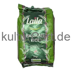 Laila basmati rice (5kg) - image 2 | OMOWEST AFRO INTERCONTINENTAL SHOP | KulturCart