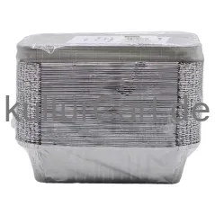 BUNZL Alu-Behalter R42L eckig 700ml m alukaschiertem Deckel (Kombi-Pack) 50 Behälter + 50 Deckel - image 2 | Momjays Afro Markt | KulturCart