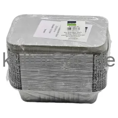 BUNZL Alu-Behalter R42L eckig 700ml m alukaschiertem Deckel (Kombi-Pack) 50 Behälter + 50 Deckel - image 1 | Momjays Afro Markt | KulturCart