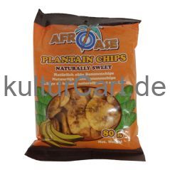 Afroase Plantain Chips Naturally Sweet (80g) - image 1 | Afro Family Shop | KulturCart