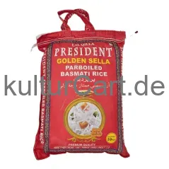 Lal qilla president golden sela parboiled basmati rice (10kg) - image 1 | OMOWEST AFRO INTERCONTINENTAL SHOP | KulturCart