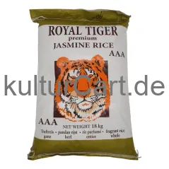 Royal tiger premium jasmine rice (18kg) - image 1 | OMOWEST AFRO INTERCONTINENTAL SHOP | KulturCart
