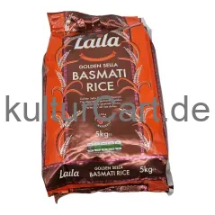 Laila golden sella basmati rice (5kg) - image 3 | OMOWEST AFRO INTERCONTINENTAL SHOP | KulturCart