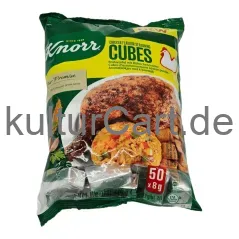 Knorr chicken flavor seasoning cubes 50 x (8g) - image 1 | OMOWEST AFRO INTERCONTINENTAL SHOP | KulturCart