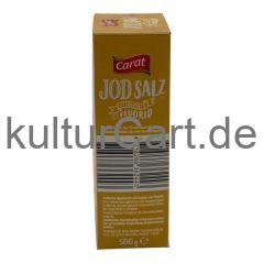 Carat Jod Salz feinkörnig mit Fluorid (500g) - image 4 | Afro Center & Afro Cut Krefeld | KulturCart