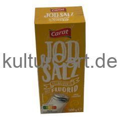 Carat Jod Salz feinkörnig mit Fluorid (500g) - image 2 | Afro Center & Afro Cut Krefeld | KulturCart