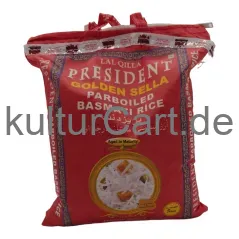 Lal qilla president golden sela parboiled basmati rice (5kg) - image 3 | OMOWEST AFRO INTERCONTINENTAL SHOP | KulturCart