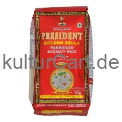 Lal Qilla President Golden Sella Parboiled Basmati Rice (1kg) - image 2 | Momjays Afro Markt
