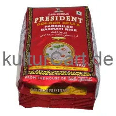 Lal Qilla President Golden Sella Parboiled Basmati Rice (1kg) - image 6 | Momjays Afro Markt