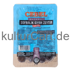 Cebel Sofralik Siah Zeytin | Black Olives | Schwarze Oliven mit Stein (200g) - image 3 | Malaika afro international Markt | KulturCart