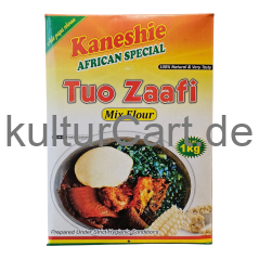 Kaneshie African Special Tuo Zaafi Mix Flour / two-in-one / maize & cassava (1kg) - image 1 | Malaika afro international Markt | KulturCart