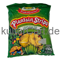 Tropical Gourmet Plantain Strips Lightly Salted (150g) - image 1 | Malaika afro international Markt | KulturCart