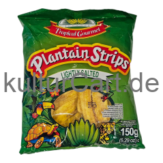 Tropical Gourmet Plantain Strips Lightly Salted (150g) - image 2 | Malaika afro international Markt | KulturCart