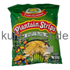 Tropical Gourmet Plantain Strips Lightly Salted (150g) - image 9 | Malaika afro international Markt | KulturCart