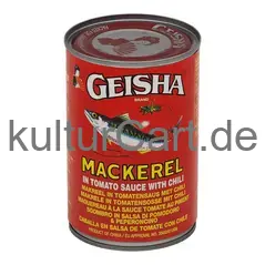Geisha mackerel in tomato sauce with chili (425gr) - image 1 | OMOWEST AFRO INTERCONTINENTAL SHOP